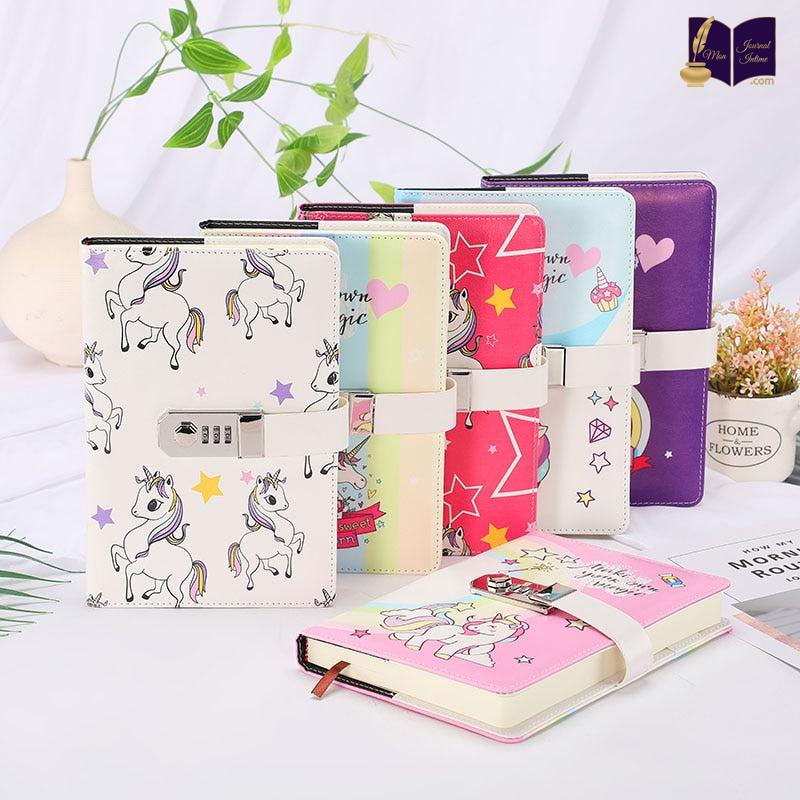 Journal intime Licorne avec stylo : Chez Rentreediscount