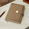 Carnet intime moderne beige porte stylo }