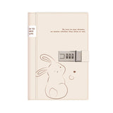 Journal intime lapin mignon à code