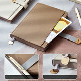 Carnet intime moderne beige porte stylo