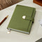 Carnet intime moderne beige porte stylo }