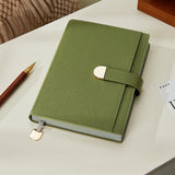 Carnet intime moderne beige porte stylo