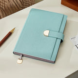 Carnet intime moderne beige porte stylo
