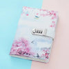 Journal intime rosé à fleurs de cerisier