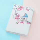 Journal intime rosé à fleurs de cerisier