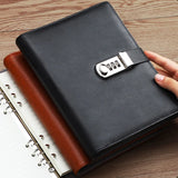 Journal intime classeur réutilisable noir