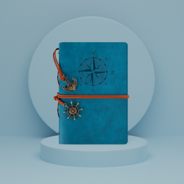 Journal intime turquoise point cardinal