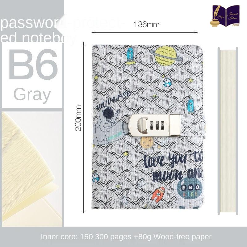 ZXHQ Journal intime avec serrure pour femmes hommes, journal secret pour filles, carnet d'écriture en cuir rechargeable, format A5 (8,5 × 5,9 pouces