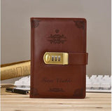 Journal intime cuir vintage personnalisable