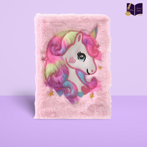 Anyfirst Journal Intime Licorne Avec Trousse & Stylo, Set De A5 Carnet Secret Fille, Journal Intime Licorne En Peluche Avec Cadenas Comme Cadeau Fille 5 6 7 8 9 10 11 Ans